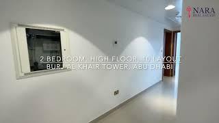 Burj Al Khair, 2 Bedroom, High Floor, 10 Layout, Khalidiya Abu Dhabi