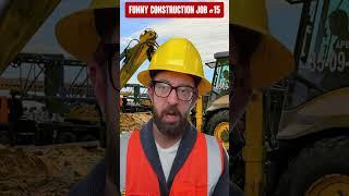 Funny construction job 15 #construction #adamrose #adam #rose #day #work #fail #shorts