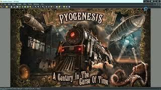 Дизайн буклетов альбомов группы Pyogenesis. Стимпанк трилогия. Паровоз, дирижабль, субмарина!