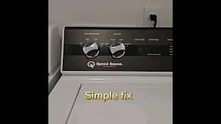 Washer simple fix.