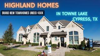 TownHomes in Towne Lake by Highland homes | 3 Beds | Cypress, Texas Model Home | $425,000 Townhomes