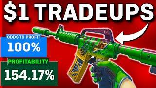 The MOST PROFITABLE CS2 Trade Ups UNDER $1! (NO RISK)