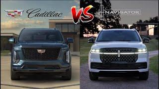 2025 Lincoln Navigator vs 2025 Cadillac Escalade Compared | SUV Battles! | MotorNation