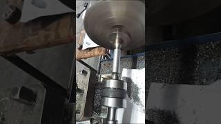 Steel road turning process with lathe machine #short #shorts