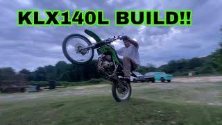 RIDING MY NEW Kawasaki KLX140L DIRTBIKE!!!