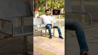 Park bench photoshoot poses | bench photoshoot poses  #shorts #pose #photography