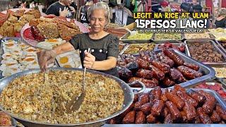 5Pesos lang ang "FRIED RICE" at 10Pesos ang "1 ULAM" sa Karuhatan VALENZUELA! 15Pesos lang BUSOG NA!