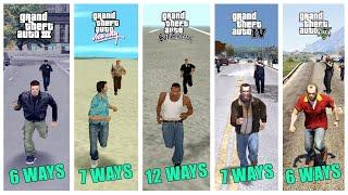 Every Way to ESCAPE Cops in GTA Games! (GTA 3 - 5)