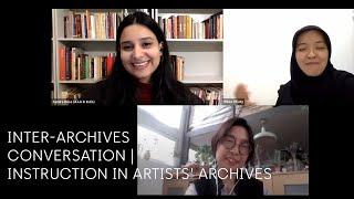 Inter-Archives Conversation | Instruction in Artists' Archives