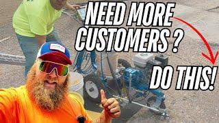 Struggling to get more customers? DO THIS! Parking lot Striping Business