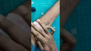 Ekta Name Hand Tattoo Transition | #tattoo #shorts