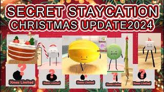 (New Food) Secret Staycation Christmas update 2024 | Roblox