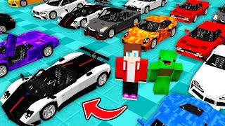 MIKEY AND JJ found the BIGGEST CAR PARKING MARKET AND BOUGHT SECRET SUPER CAR in Minecraft !