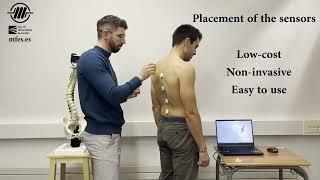 3D human spine posture from wearable inertial sensors and a multibody model of the spine