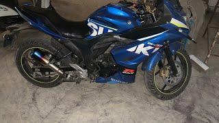 SC project Exhaust installation in Suzuki gixxer sf||modification