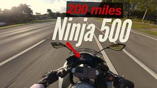 200 mile REVIEW Ninja 500