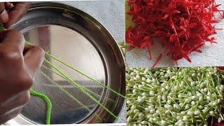 easy and quick flower making/bridal flower making/flower venni/simple flower making