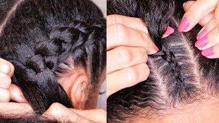 Simple CORNROW TUTORIAL! Beginner friendly | Natural hair | AbbieCurls