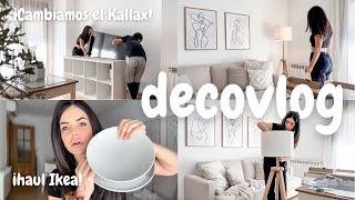 CAMBIANDO el KALLAX ¡otra vez ! HAUL IKEA 2024 + LÁMPARA  LAUTERS en el SALÓN