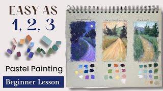 EASY as 1, 2, 3 - Beginner Soft Pastel Tutorial