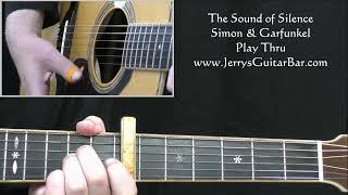 Simon and Garfunkel The Sound of Silence - Central Park - Guitar Play Thru