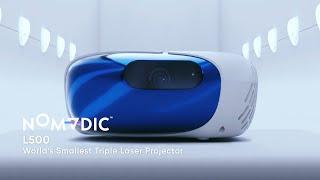 NOMVDIC L500 Portable RGB Triple Laser Projector Function Video