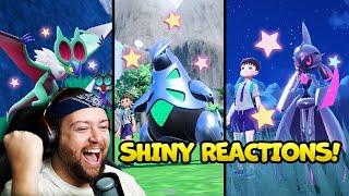 HUGE SHINY HAUL + SHINY IRON THORNS AND SHINY IRON VALIANT Reaction Compilation