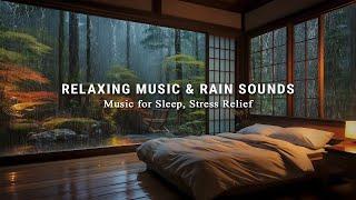 3 Hours - Relaxing Music with Rain Sounds in Warm Room - Relieves Stress, Anxiety and Depression