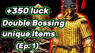 Double Bossing With 350+ Luck Until I Get Unique Items (Ep. 1) - Dark and Darker