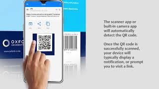 How to use QR codes on Oxford Books to access digital content