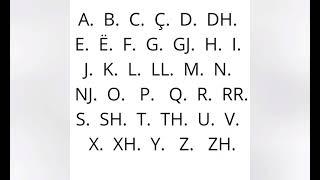 Learn The Albanian Alphabet. Te mesojme  alfabetin shqip