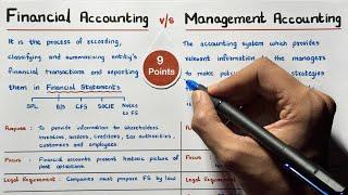 Financial vs Management Accounting - By Saheb Academy