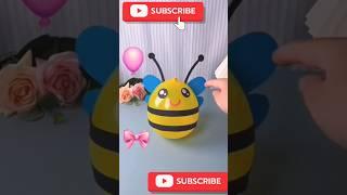 Balloon craft# balloon Honey Bee #youtube #shortsvideo #shahina parveen craft diy.