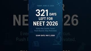 Days left for neet 26 #motivation #trending #indian #viralvideo