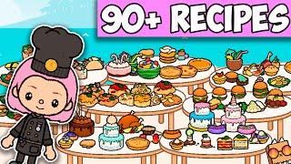 ALL FOOD RECIPES in Toca Life World | Toca Boca 2023