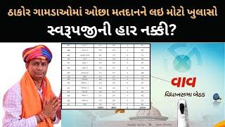 Vavની ચૂંટણીના આ આંકડાઓ કોને નુકશાન કરશે |Gulabsinh | Swarupji | Mavji Patel | Voting analysis