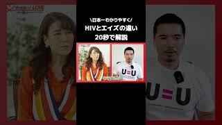 日本一わかりやすくHIVとエイズの違いは20秒で解説 #shorts