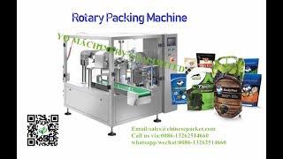 standup bag packaging machine for grain cream powder dosing sealing and packing machinery