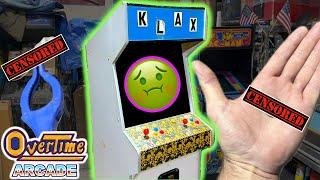 You won't believe what we found inside this Mystery arcade cabinet! 🫣 plus Atari KLAX gameplay