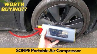 SOFIPE Portable Air Compressor, 150PSI Cordless Tire Inflator with 2in LED Screen | Worth Buying?