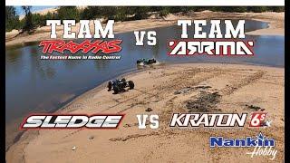 Team Traxxas vs Team Arrma #3 - Sledge vs Kraton 6S!