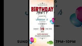 Birthday Invitation Design