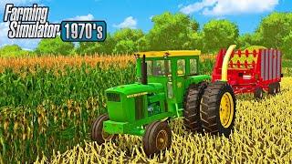 Helping a Farmer Cut Silage | Dairy Farm | Farming Simulator 22