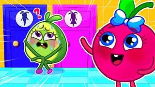 Which Restroom Should Avocado Baby Go To?  Potty Training With Pit & Penny