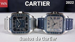 CARTIER Santos De Cartier. Large Model in Blue with Grey or Blue dial.