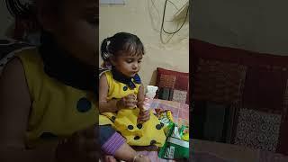 ANVI GOT SURPRISE BY UNCLE #cutebaby #baby #dog #myfood #babu #children #chill #bts #cute #funny