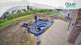 Поэтапное строительство пруда из геомембраны EPDM