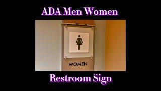 Designer ADA Restroom Signs Stylish, Accessible, Braille!