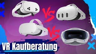 VR KAUFBERATUNG - QUEST 3S vs QUEST 3 vs QUEST 2 vs PICO 4 ULTRA