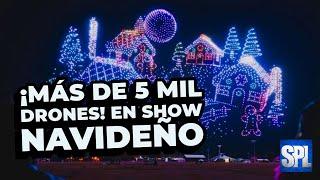 ROMPIÓ Texas Récord Guinness con ESPECTACULAR Show de Navideño con ¡Más de 5 MIL DRONES!  